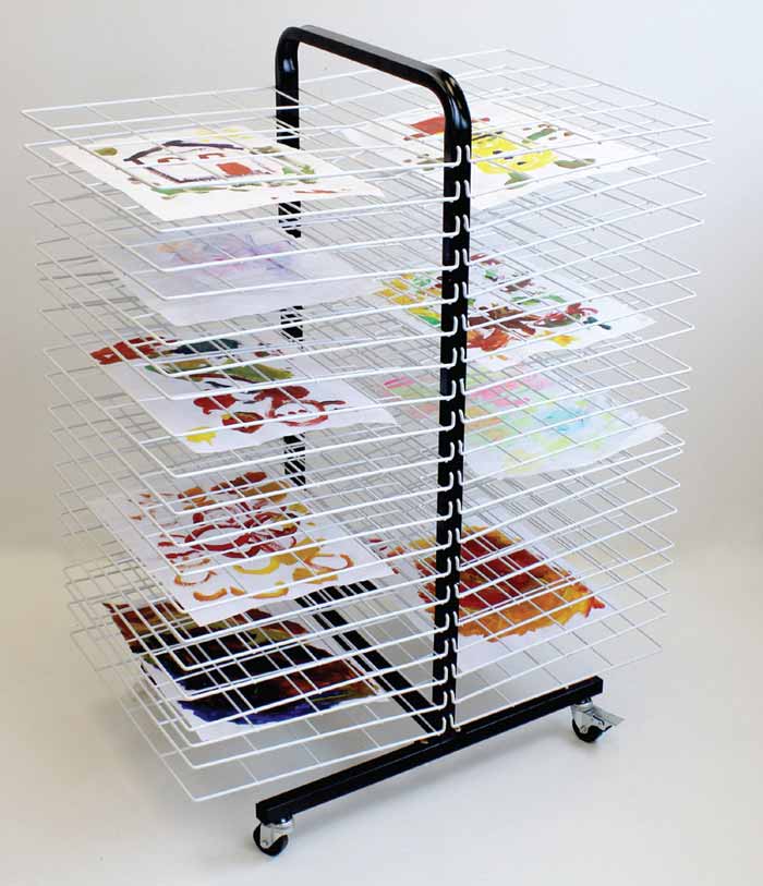 Mobile 40 Shelf Drying Rack With Large Shelves