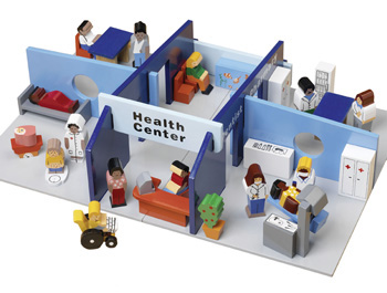 Wooden Health Centre Play Set