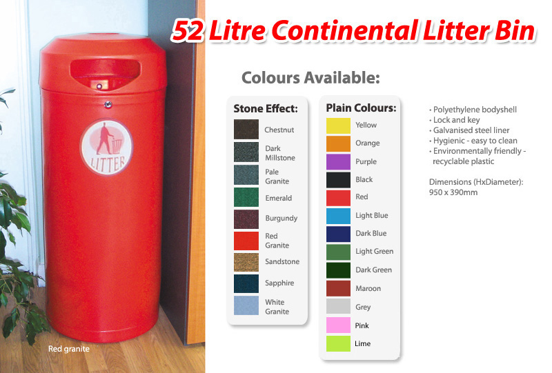 52 Litre Continental Bin