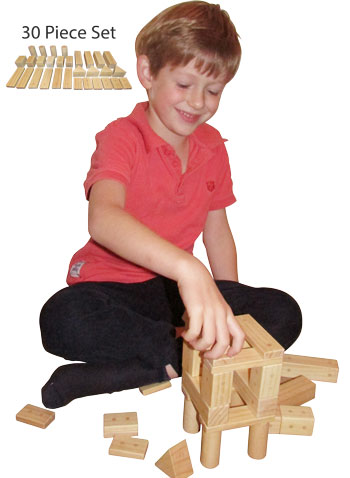 Magnetic Wooden Blocks (30 Piece Set)