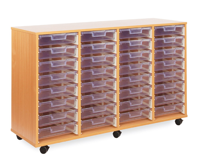 32 Crystal Clear Shallow Tray Storage Unit 32 Crystal Clear Shallow Tray Storage Unit
