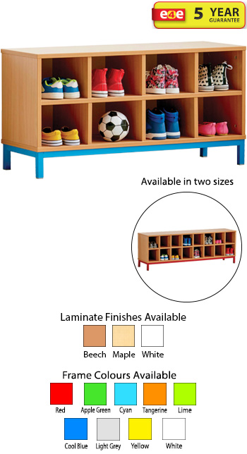 Cloakroom Bench With Open Compartments