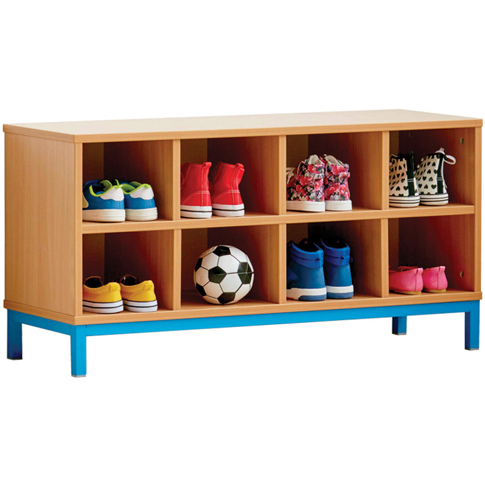 Cloakroom Bench With Open Compartments