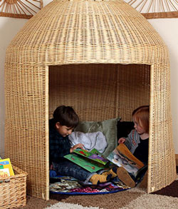 Indoor Wicker Hideout