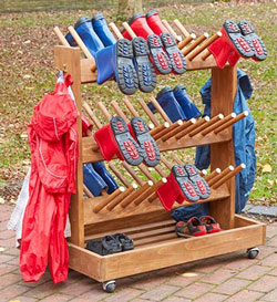 Outdoor Mobile Welly Storage