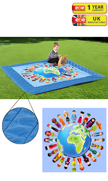 Indoor/Outdoor Children Of The World Mat - 2m x 2m