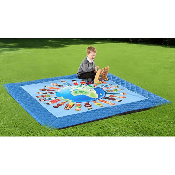 Indoor/Outdoor Children Of The World Mat - 2m x 2m