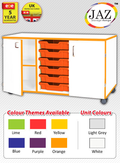 Jaz Storage Range - Triple Width Cupboard With Trays