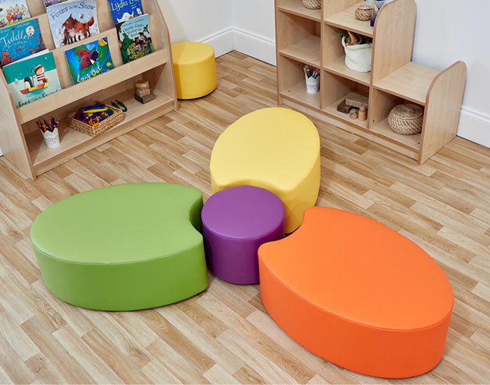 Acorn Early Years Dot and Three Petal Foam Seats