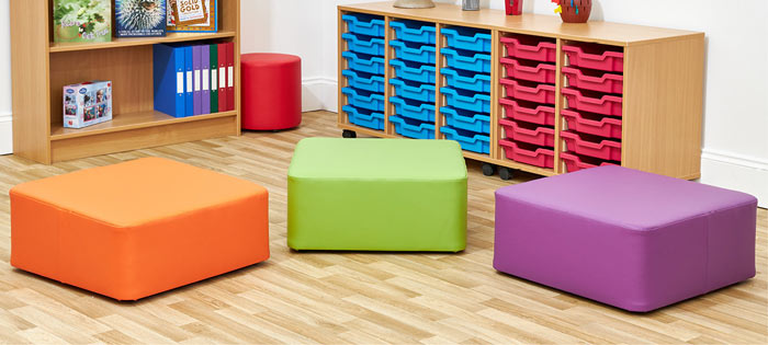 Acorn Early Years Large Square Foam Seats - (Set of Three)
