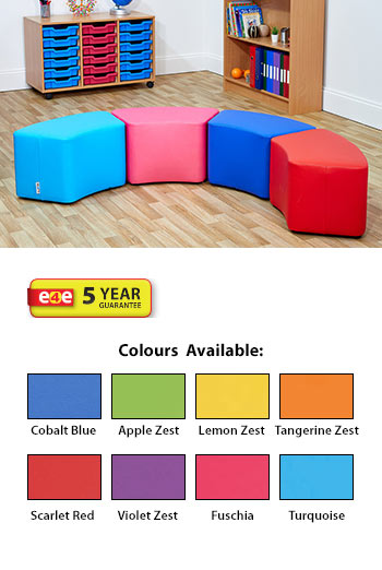 Acorn Primary Small Curve Foam Seat - (Set of Four)