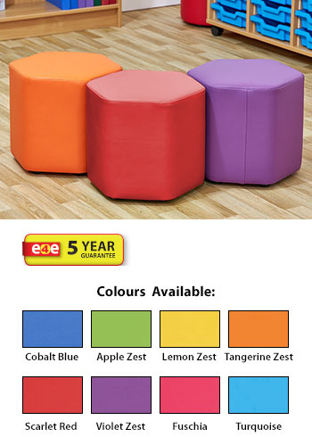 Acorn Primary Mini Hexagon Seats - (Set of Three)