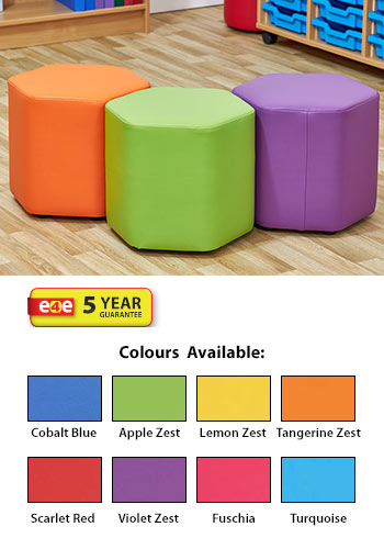 Acorn Early Years Mini Hexagon Foam Seats - (Set of Three)