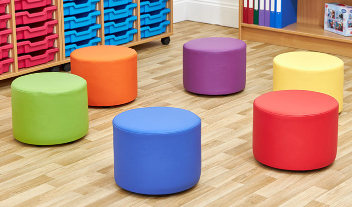 Acorn Primary Mini Dot Foam Seats - (Set of Six)