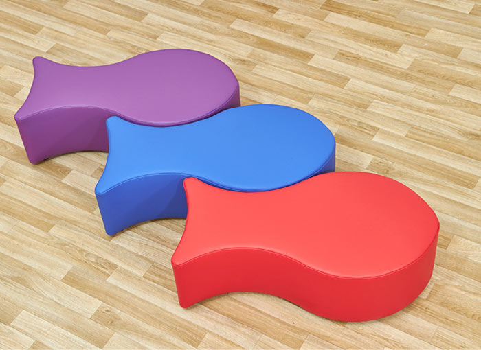 Acorn Early Years Fish Foam Seats - (Set of Three)