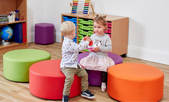 Acorn Early Years Large Dot Foam Seats - (Set of Four)