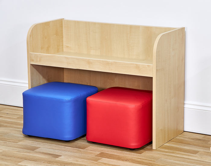 Acorn Early Years Activity Bench with Two Cube Seats