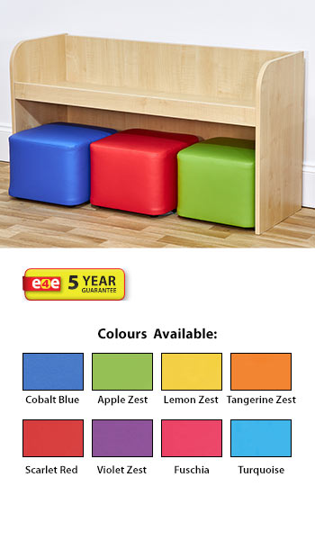 Acorn Early Years Wide Activity Bench with Three Cube Seats
