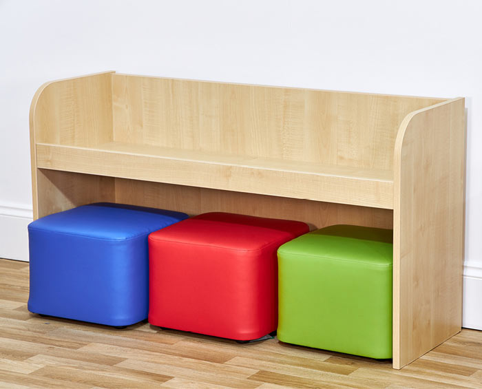 Acorn Early Years Wide Activity Bench with Three Cube Seats