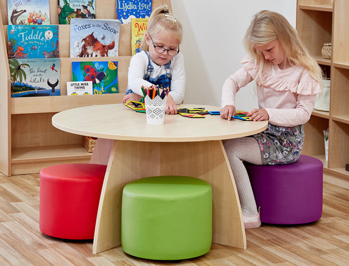 Acorn Early Years Activity Table with Four Dot Seats
