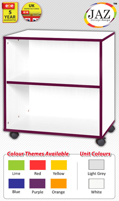 Jaz Storage Range - Double Width Shelf Storage Unit