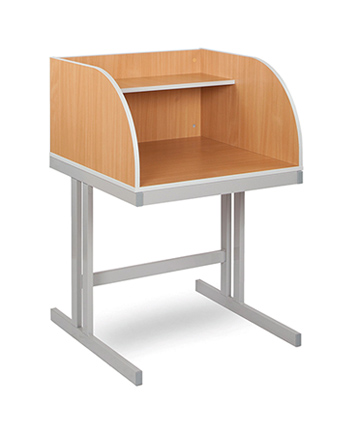 Study Carrel with Cantilever Leg Frame
