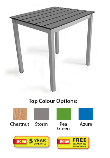 Enviro Compact Table - Slatted Top L600 x W600mm