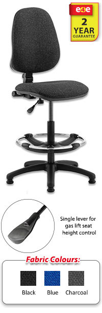 Eclipse 1 Lever Task Operator Chair With Hi-Rise Draughtsman Kit