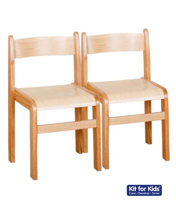Wooden Chair (Set of 2) Natural/Natural