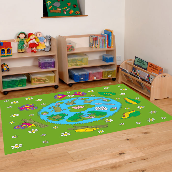 Frog And Butterfly Lifecycle Mat - 2m x 1.5m