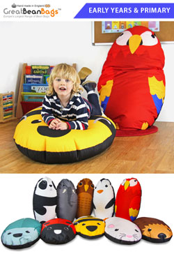 Primary Animal Bean Bag Collection
