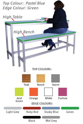 GOPAK Enviro High Table - 1200mm Length