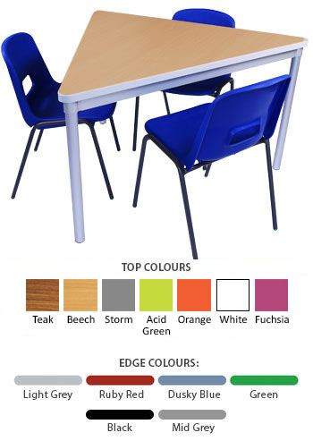 Gopak Enviro Triangle Classroom Table - Optional Castor