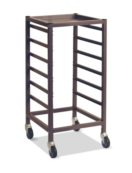 Gratnells Science Range - Bench Height Empty Single Column Trolley - 860mm With Welded Runners (holds 6 shallow trays or equivalent)