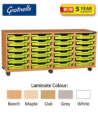 Gratnells 24 Shallow Tray Quad Column Unit 