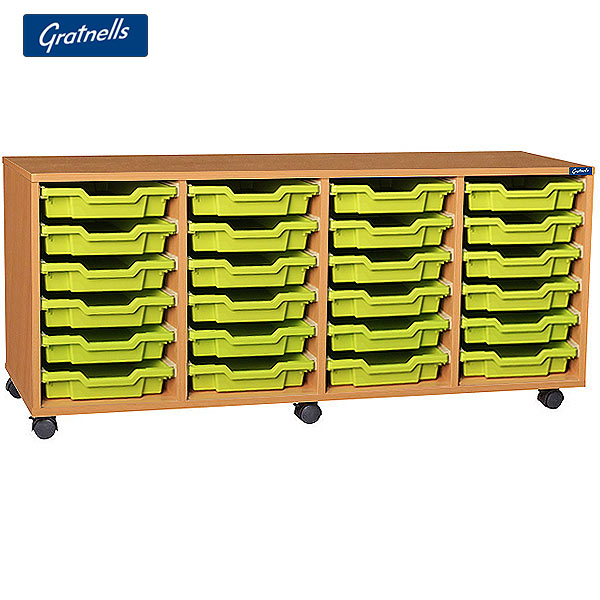 Gratnells 24 Shallow Tray Quad Column Unit 