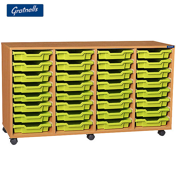 Gratnells 32 Shallow Tray Quad Column Unit 