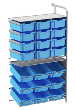 Callero Custom - Pick Store Add On Unit (9 Tilting Deep & 12 Deep Trays)