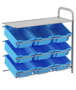 Callero Custom - Tilted Tray Add On Unit (9 Deep Trays)