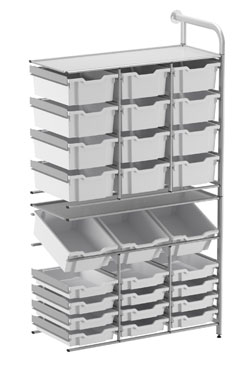 Callero Custom - Maker Store Add On Unit (3 Deep/12 Shallow & 12 Deep Trays)