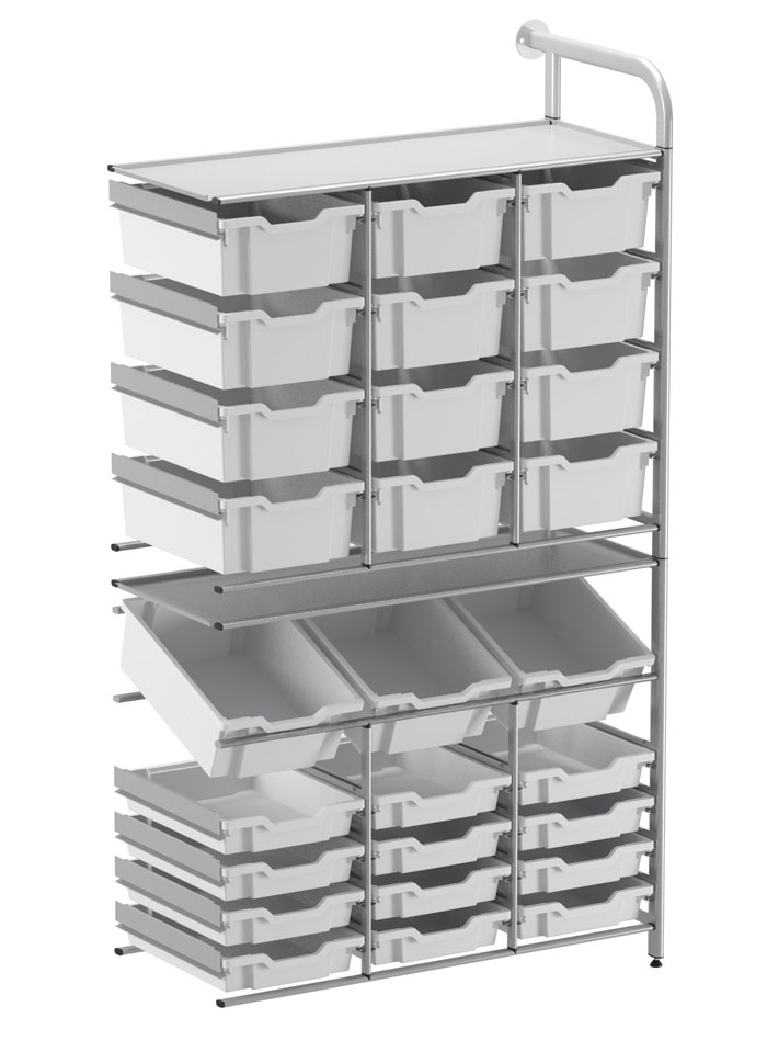 Callero Custom - Maker Store Add On Unit (3 Deep/12 Shallow & 12 Deep Trays)