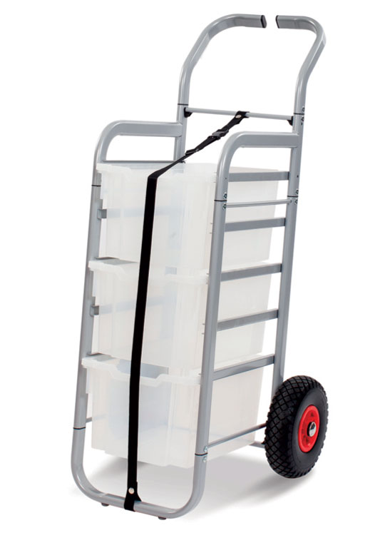 Gratnells Rover Trolley Antimicrobial Set In Silver with 3 Extra Deep Trays