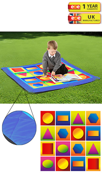 Indoor/Outdoor Geometric Mat - 1.2m x 1.2m