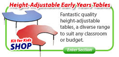 Height-Adjustable Nursery / Classroom Tables