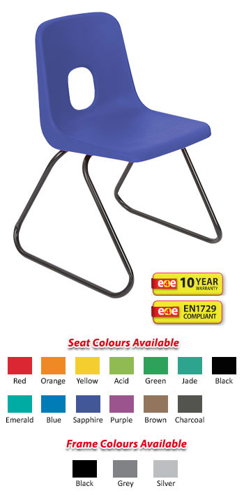 Hille Series-E Chair with Skid Base