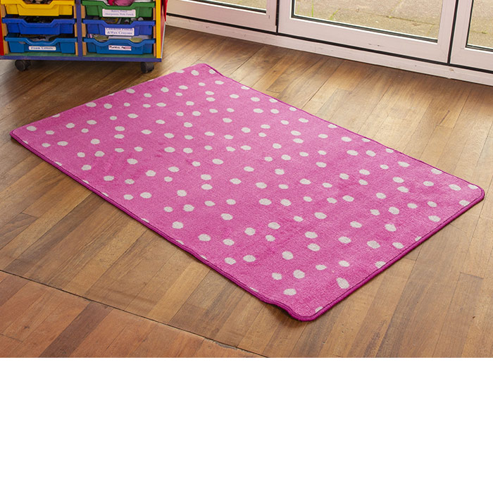 Kinder Small Spot Rug - Pink