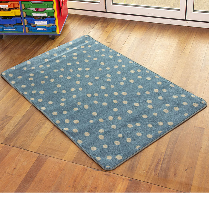 Kinder Small Spot Rug - Teal