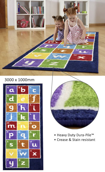Kinder™ Alphabet Runner Carpet 3m x 1m