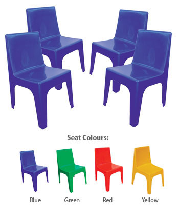 Jolly Kids Resin Chair - Pack of 4