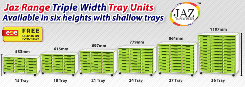 Triple Width Shallow Tray frag